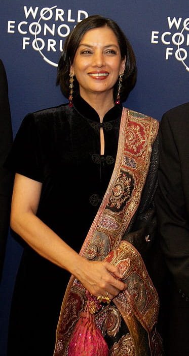 Shabana Azmi na Svetovom ekonomickom fóre 2006 v Davose