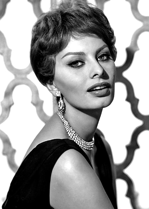 Sophia Loren som set på et vintage billede
