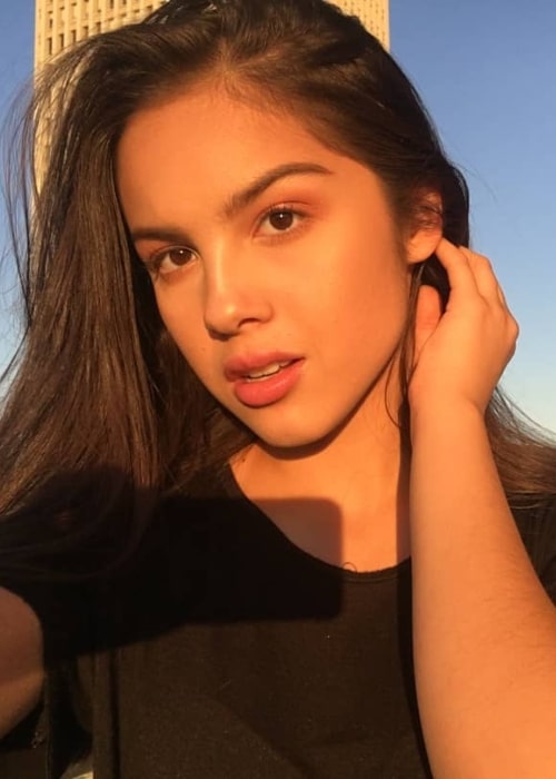 Olivia Rodrigo i en selfie i august 2018