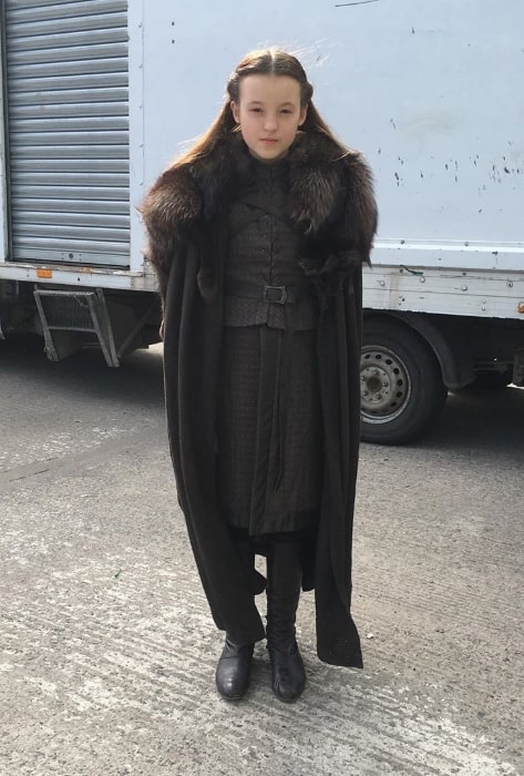 Η Μπέλα Ράμσεϊ όπως φαίνεται στα γυρίσματα του «Game of Thrones»