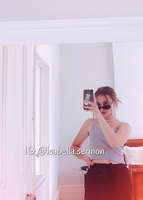 Isabella Prædiken set i en selfie, der blev taget i juli 2020