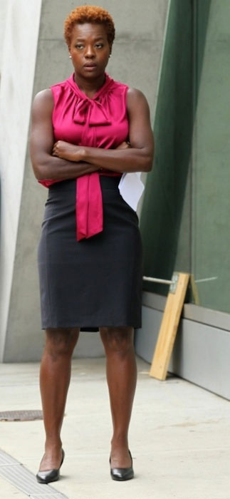 Viola Davis under et afslappet øjeblik i New York.