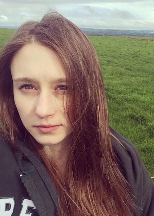 Taissa Farmiga i en Instagram -selfie i Irland i september 2016