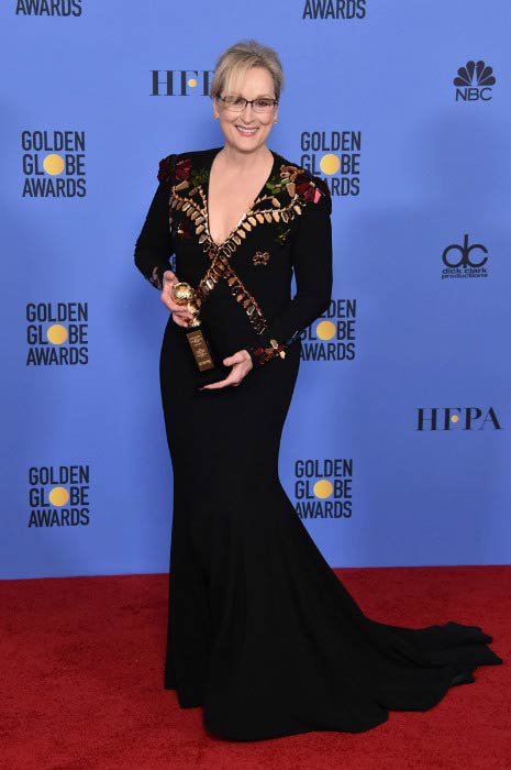 Meryl Streep under Golden Globe Awards 2017