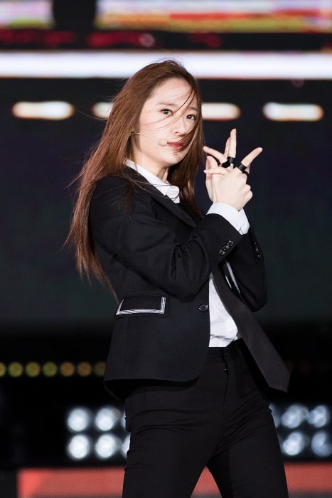 Krystal Jung na snímke K-Pop Festival Jeju 25. októbra 2015