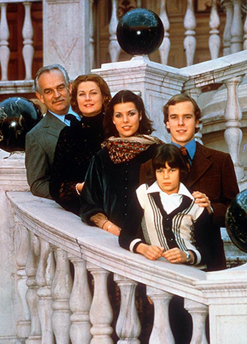 Prinsesse Grace Kelly, prins Rainier og deres barn