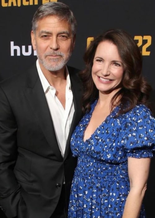 Kristin Davis og medskuespilleren George Clooney, sett i mai 2019