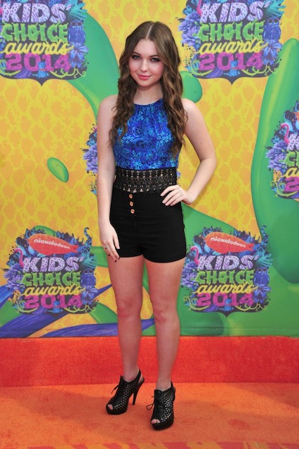 Sammi Hanratty κατά τη διάρκεια των 2014 Kids Choice Awards