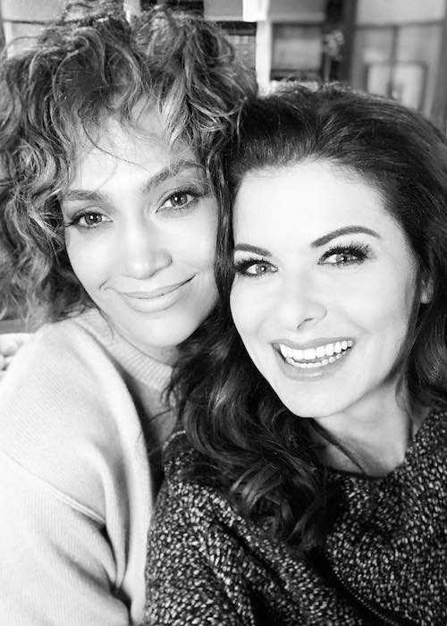 Debra Messing ja Jennifer Lopez Instagram -selfiessä tammikuussa 2018