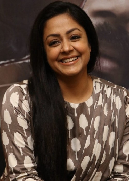 Jyothika όπως φαίνεται σε μια φωτογραφία που τραβήχτηκε τον Δεκέμβριο του 2019