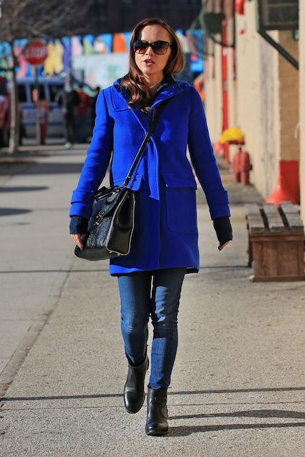 Η Christina Ricci βγαίνει στη Νέα Υόρκη τον Ιανουάριο του 2014