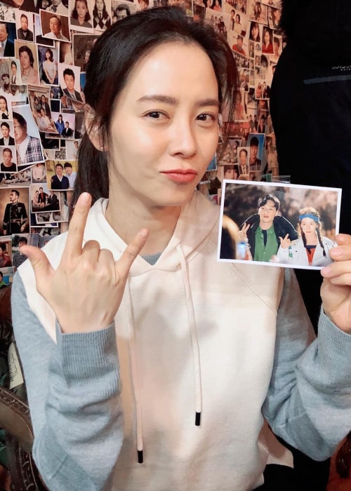 Song Ji-Hyo όπως φαίνεται σε μια ανάρτηση στο Instagram τον Μάρτιο του 2020
