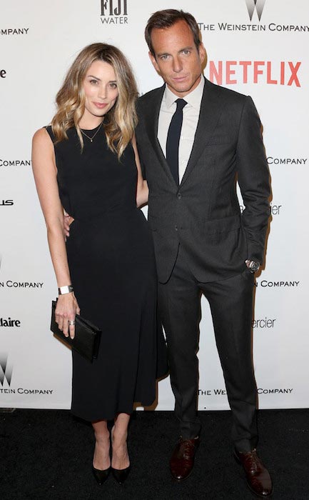 Will Arnett og Arielle Vandenberg på Golden Globes 2015 After Party