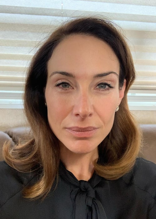 Claire Forlani na instagramovém selfie z listopadu 2019