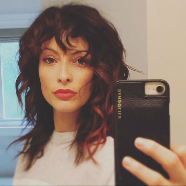 Erica Cerra na selfie v októbri 2019