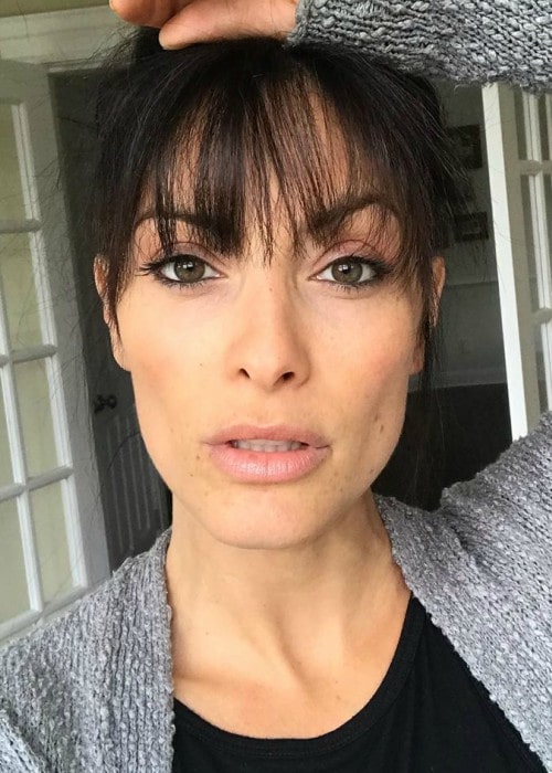 Erica Cerra i en Instagram -selfie set i september 2019