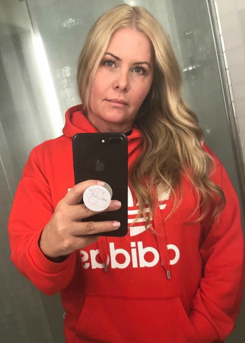 Nicole Eggert i en Instagram-selfie som set i januar 2018