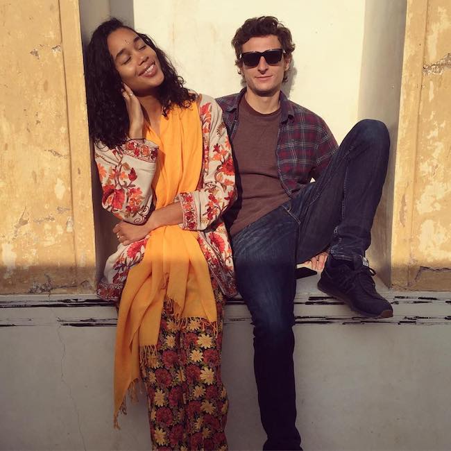 Η Laura Harrier κατά τη διάρκεια διακοπών στο Jaipur, Rajasthan, Ινδία με τον φίλο Gabriel Florenz τον Ιανουάριο του 2016