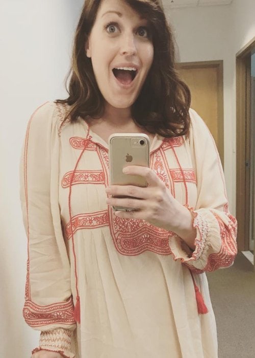 Allison Tolman i en selfie i maj 2018
