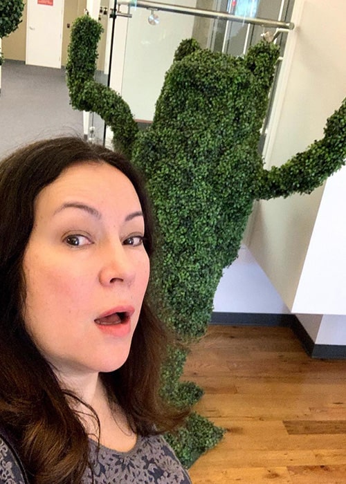 Jennifer Tilly i en Instagram Selfie i marts 2019