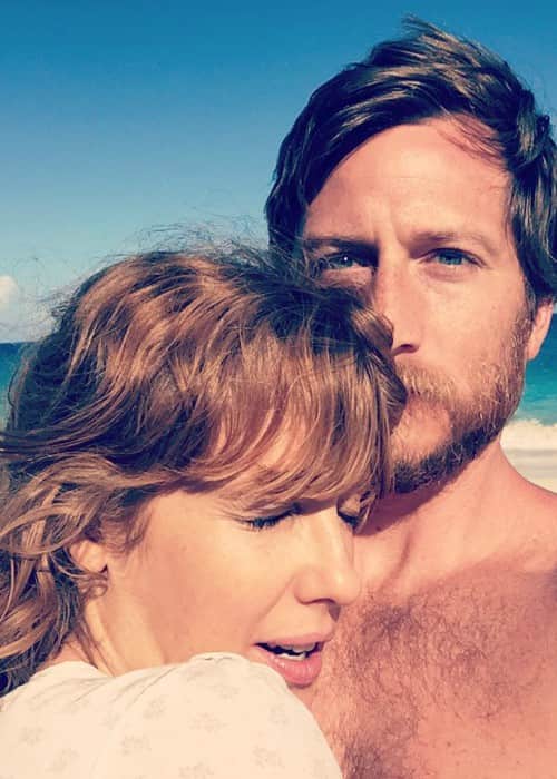 Kelly Reilly og Kyle Baugher i en Instagram -selfie i januar 2018