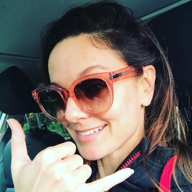 Sarah Wayne Callies i en selfie i oktober 2018