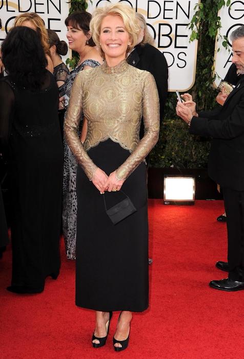 Emma Thompson ved Golden Globe Awards 2014 i Beverly Hills, Californien