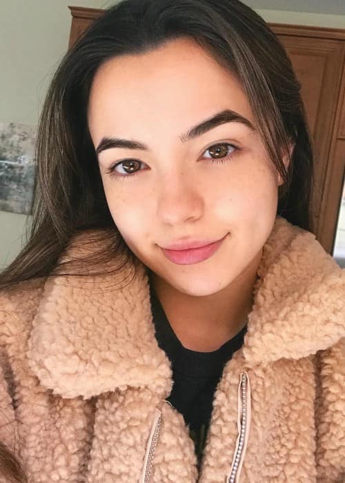 Vanessa Merrell i en selfie uden makeup som set i februar 2018