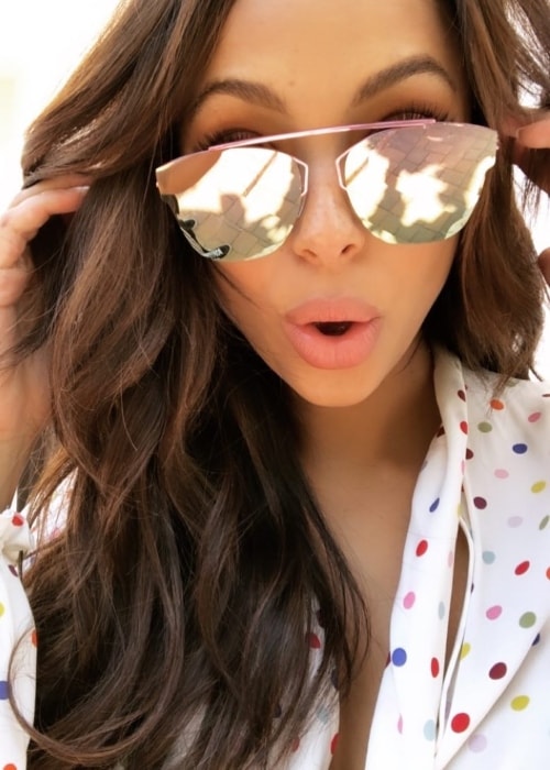 Amber Stevens West i en søndags-selfie i august 2018