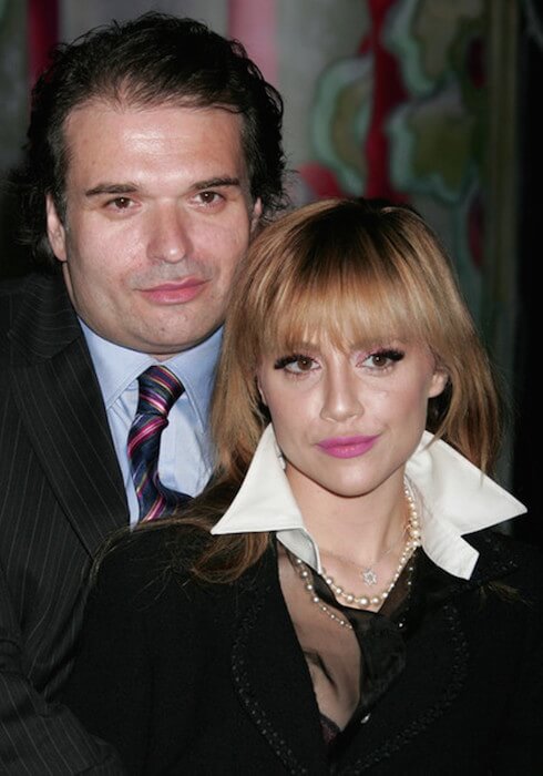 Brittany Murphy og ægtemanden Simon Monjack (når de var i live) deltog i Prada Los Angeles-visningen af ​​'Trembled Blossoms' på Prada den 19. marts 2008