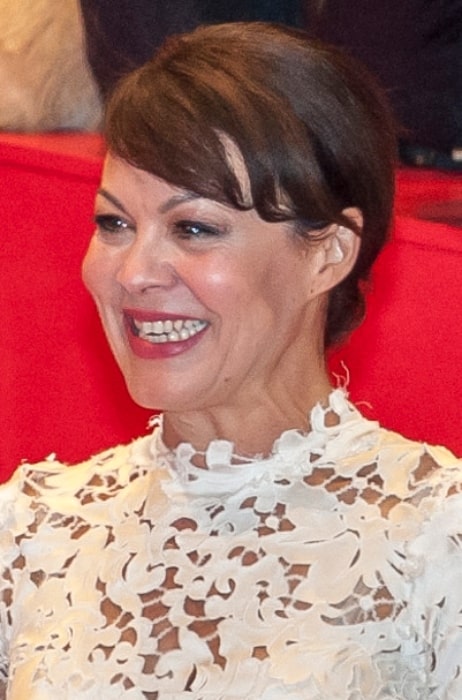 Helen McCrory na premiére filmu 'Queen Of The Desert' vo februári 2015