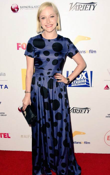 Georgina Haig på den fjerde årlige Australians In Film Awards Benefit Dinner i oktober 2015 i California