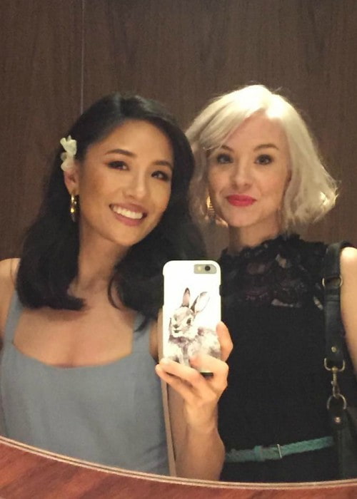 Constance Wu (venstre) og Brea Grant i en selfie i november 2017