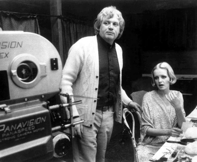 Ο Twiggy με τον σκηνοθέτη Ken Russell στα γυρίσματα της ταινίας τους The Boy Friend του 1971