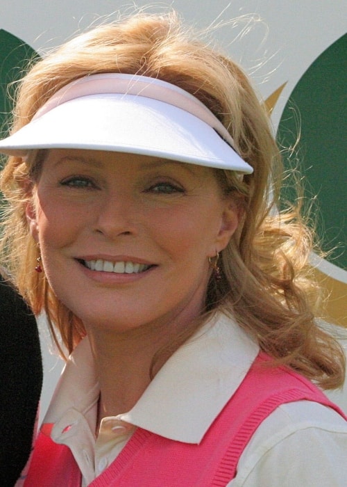 Cheryl Ladd under sit besøg i Royal Dornoch Golf Club i juli 2007