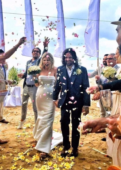 Viva Bianca je fotografirala z možem Antoniom med njuno poroko junija 2016