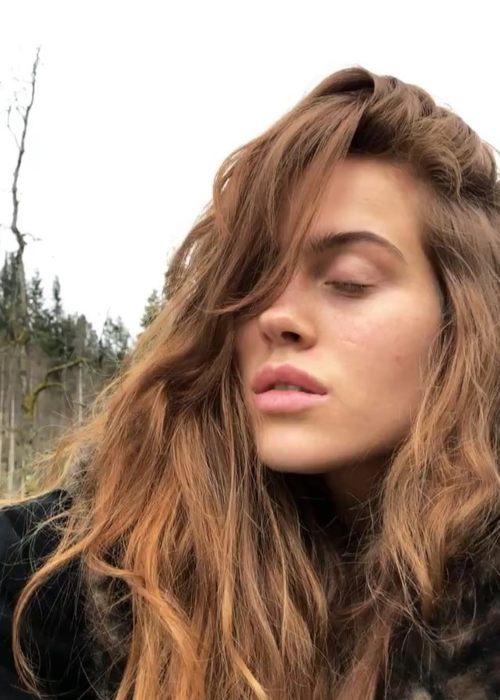 Kristine Ullebø v Instagram selfiju, kot je bilo prikazano maja 2018