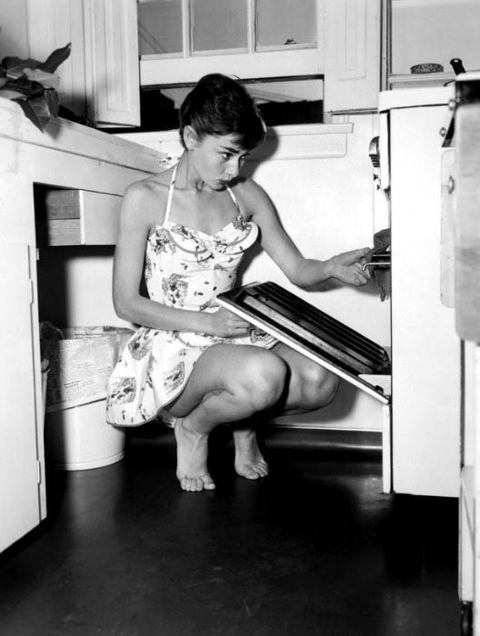 Audrey Hepburn i en af ​​hendes mest berømte modelleringsfotografering