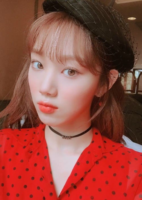 Lee Sung-kyung i en Instagram-selfie som set i januar 2018