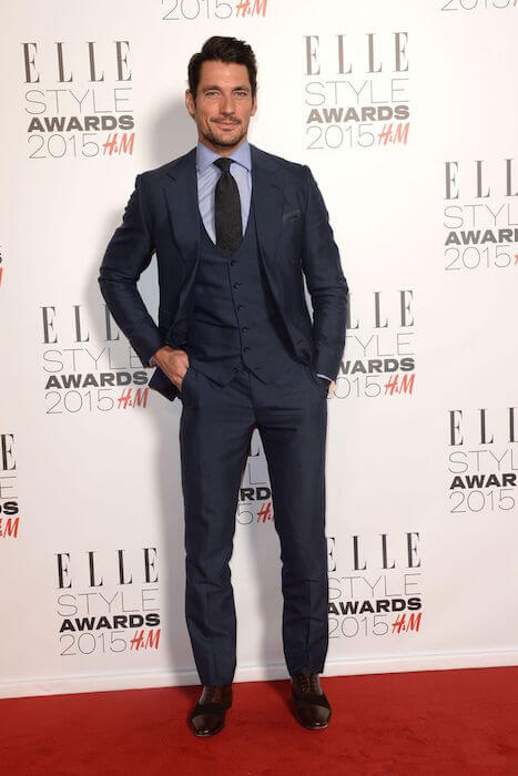 David Gandy na udeľovaní cien Elle Style Awards 24. februára 2015