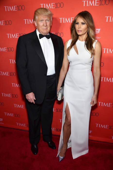 Ο Ντόναλντ Τραμπ και η Μελάνια Τραμπ στο Gala του Time's Most Influential People τον Απρίλιο του 2016