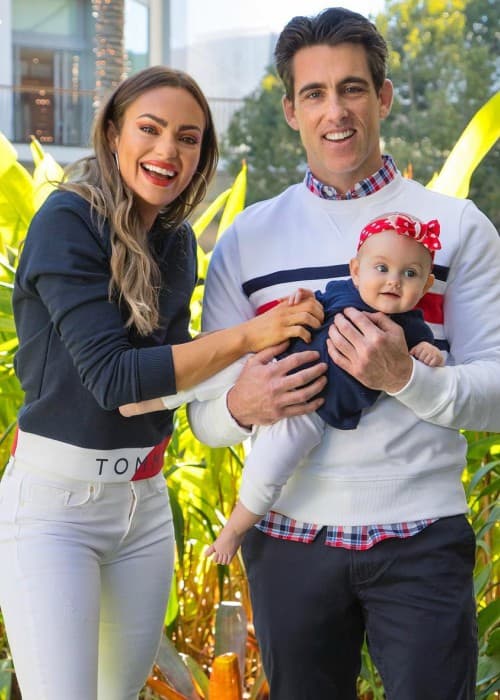 Emily Skye med sin familie set i august 2018