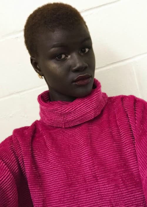 Khoudia Diop i en selfie i januar 2018