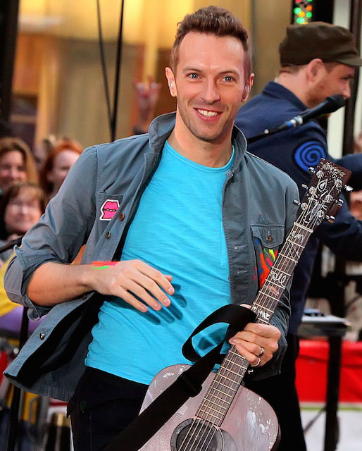 Chris Martin med guitar