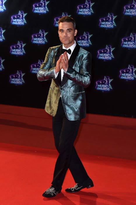 Ο Robbie Williams στα 18α NRJ Music Awards τον Νοέμβριο του 2016 στις Κάννες, Γαλλία
