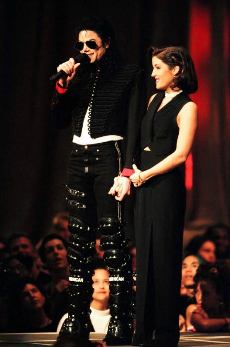 Michael Jackson og Lisa Marie Presley ved MTV Music Video Awards i 1994
