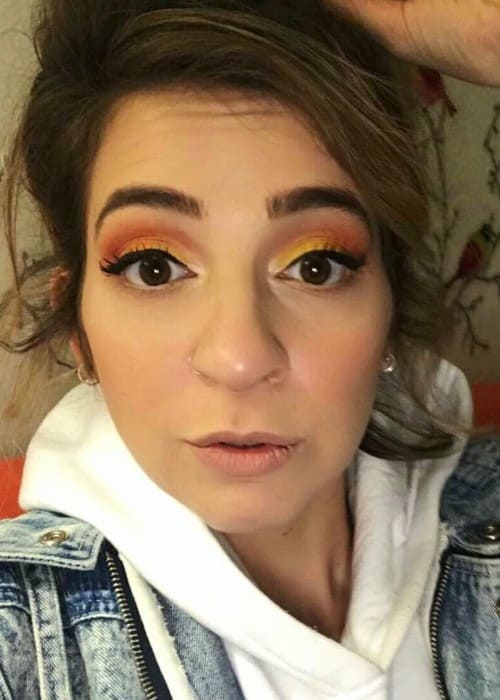 Η Gabbie Hanna σε μια selfie στο Instagram όπως φαίνεται τον Ιανουάριο του 2018