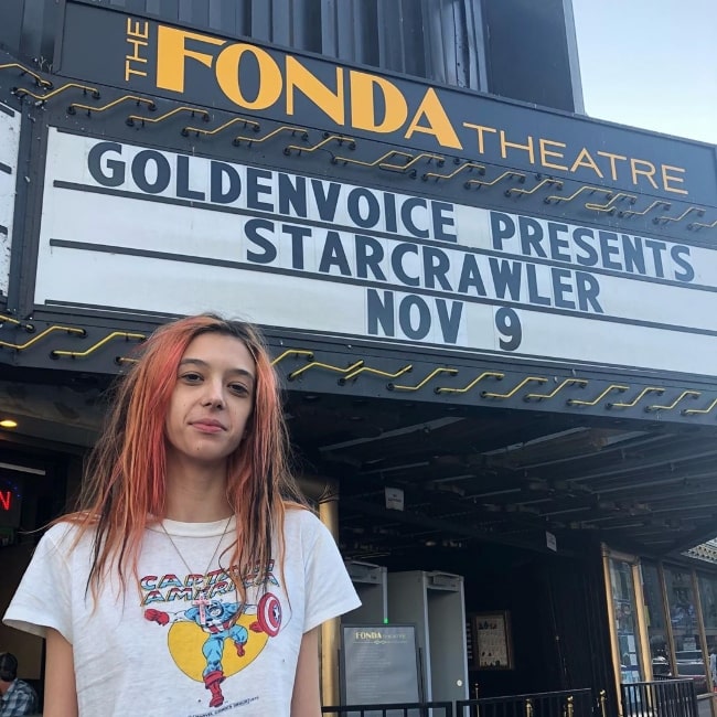 Arrow De Wilde som set på et billede taget på Fonda Theatre beliggende på Hollywood Boulevard i Los Angeles, Californien i november 2019