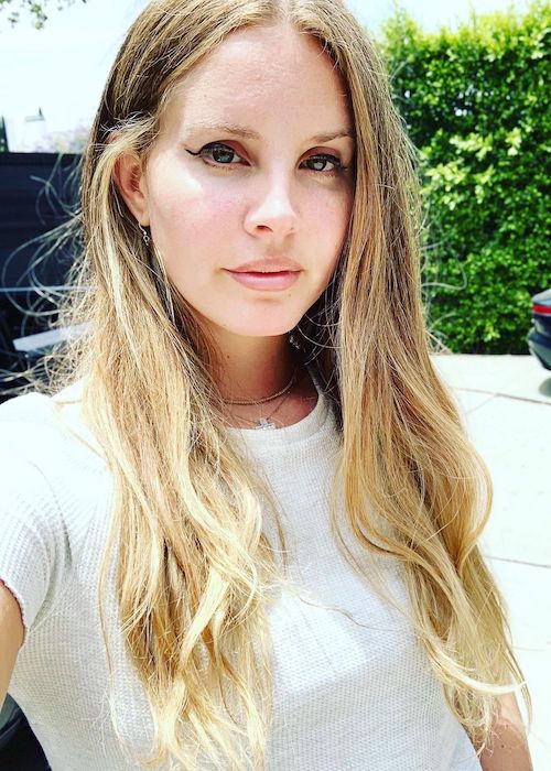 Lana Del Rey i en Instagram -selfie i juni 2020