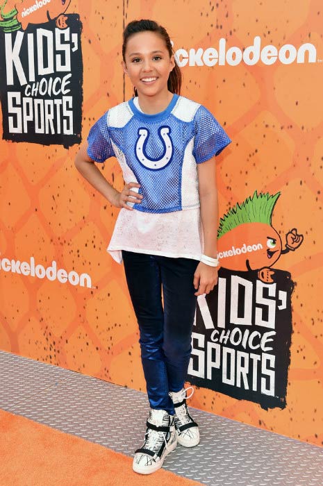 Breanna Yde på Nickelodeon Kids' Choice Sports Awards i juni 2016